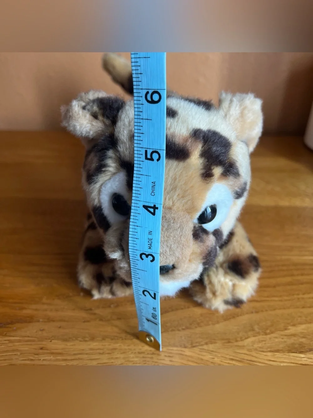 CARTIER - Plush Leopard Cub Stuffed Animal - Tan & Dark Brown RARE - Picture 9 of 9